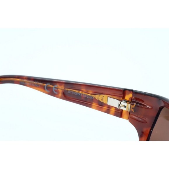 Maui Jim Stingray MJ 103-10 Rectangle Tortoise Sunglasses Polarized Brown  (B) - Picture 5 of 7
